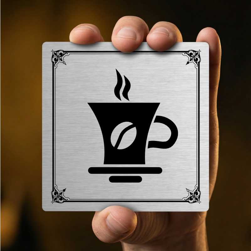 Kavárna, 80x80mm, pergamen, Kansas